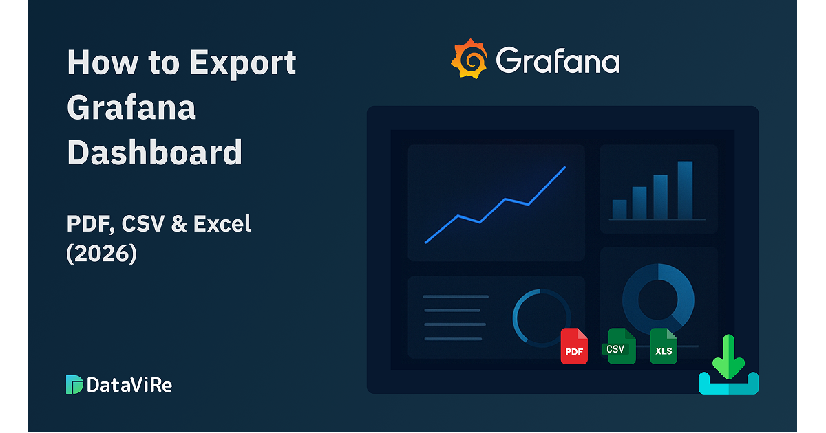 How to Export Grafana Dashboard to PDF, CSV & Excel (2026)